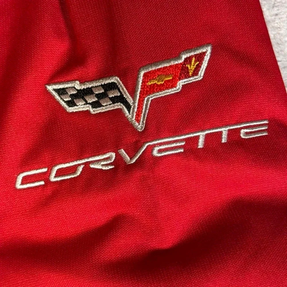 Y2K Vintage Corvette Racing Jacket | Cutter & Buck | Red | Size L
